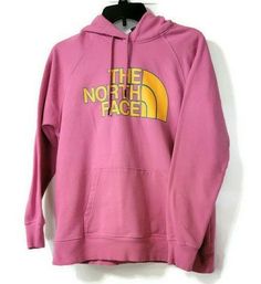 Women's Kangaroo Pocket Sweat Shirt Pink North Face Size Large Hooded Sleeve 24 Pit to Pit 21 Length 25 SHIP FROM SMOKE AND PET FREE LOCATION Pink North Face, Grey Trench Coat, North Face Hoodie, North Face Fleece, Compression Pants, Half Dome, North Face Women, Drawstring Hoodie, Denim Top