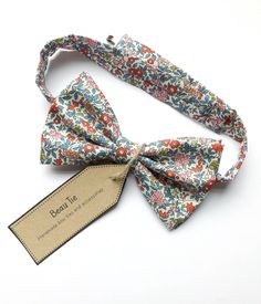 Men’s floral bow tie handmade using Liberty cotton. Made in the UK, and great as a gift for him, or a wedding bow tie for the groom to wear. Shipping worldwide. #weddingbowtie #giftsformen Gifts For Men Christmas, Birthday Surprises For Him, Frozen Crafts, Men Christmas Gift, Floral Bow Tie, Liberty Tana Lawn, Velvet Scrunchie, For Him Gifts, Him Gifts