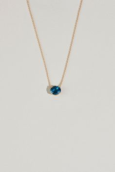 METAL14kt Yellow Gold12x10mm basket setting + 1.5mm cable chain STONE12x10mm Oval Speckled SapphireApprox. 6.85ct This striking piece is perfect worn as a solo statement, and can be beautifully layered with the JP BALL CHAIN. London Topaz, Basket Setting, Blue Topaz Necklace, Topaz Necklace, Ball Chain, Cable Chain, Chain Lengths, Blue Topaz, Topaz