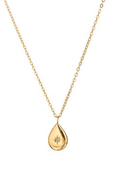 Don't cry, we have the perfect accessory for you! This beautiful teardrop pendant necklace consists of shimmering gold titanium and is adorned by a single CZ crystal for extra ambiance. Garnering this gold necklace will relieve you of any of your jewelry worries! Product Details: Gold tone titanium CZ crystals Approx. 14" + 2" ext. length Clasp: lobster Tear Drop Pendant, Drop Pendant Necklace, Teardrop Pendant, Drop Pendant, Gold Pendant Necklace, Tear Drop, Gold Pendant, Eye Candy, Cubic Zirconia