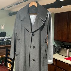 Long Grey Peacoat. Great Condition Only Worn 2x Inside Pocket Extra Button. Grey Peacoat, Womens Calvin Klein, Inside Pocket, Calvin Klein, Jackets & Coats, Jackets For Women, Size 6, Grey, Women Shopping