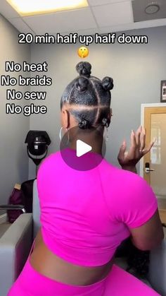 ✨ 𝐈𝐒𝐄𝐄 𝑴-𝑪𝒂𝒑 𝟗*𝟔 𝐇𝐃 𝑾𝒆𝒂𝒓 𝑮𝒐® 𝑾𝒊𝒈, Large Size!🔥 on Instagram: "heat free half up half down method to save the day !!😉 5 scrunchies, 3 bundles a few hair pins, and you’re out the door !!  Follow @iseehairbeauty for more #hairhack  via Tok:@__supremestrands  >>>>>>>>> ⏰𝑾𝒊𝒏𝒕𝒆𝒓 𝑪𝒍𝒆𝒂𝒓𝒂𝒏𝒄𝒆 50% 𝑶𝑭𝑭 #linkinbio . Hot Sale M Cap Wig 35% OFF & Extra 15% OFF Code: ISEEMcap All Wigs Extra 10% OFF Code: NY10  Shop Now Pay Later with 𝐏𝐚𝐲𝐩𝐚𝐥 &𝐊𝐥𝐚𝐫𝐧𝐚 &𝐀𝐟𝐭𝐞𝐫𝐩𝐚𝐲 & 𝐀𝐩𝐩𝐥𝐞 𝐏𝐚𝐲 . . . #iseehairbeauties #iseewigs #iseeprincess #iseeweargowig #wigtips #deepcurly #explore #waterwave #hairbundles #hairextension #noheat #halfuphalfdown #iseemcapwig #gluelesswig #winterhair #closureinstall #wigs #babyhair #blackgirlmagic #hairtutorial" Styles With Ponytails, Half Up Hair Down Braid, Easy Quick Half Up Half Down Hairstyles, Braid Styles To Do On Yourself, Natural Half Up Half Down Quick Weave, Natural Hair Styles For Water Park, Short Hair Ponytail Black Women, Different Updo Hairstyles, Easy Mother’s Day Hairstyles