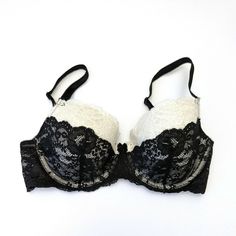 Victoria Secret Black & White Dream Angels Lined Demi Bra Lace Trim Size 34d Size 34d This Item Is New With Tags. 76% Nylon 28% Lycra, Made In China, Machine Wash Separate Black And White Lined Bra Features Black Lace Accents And Straps Dimensions Are Approximately: 6" Tall (From Top To Bottom Of The Cup) X 25" Long (Straps From End To End) If You Have Any Questions Feel Free To Ask! I Will Combine Shipping On Multiple Items, Just Let Me Know Ahead Of Time. Elegant Lace Bra By Victoria's Secret, Victoria's Secret Elegant Underwire Bra, Elegant Victoria's Secret Underwire Bra, Elegant Victoria's Secret Lace Bra, Victoria's Secret Partially Lined Lace Bra, Elegant Lined Victoria's Secret Bra, Black Party Bra With Contrast Lace, Party Bra With Contrast Lace And Fitted Stretch, Party Bra With Contrast Lace And Fitted Design