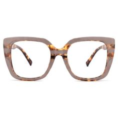 Chunky, funky, and incredibly chic, order these eye-catching glasses now for a fresh look. With neutral shades and a dash of tortoiseshell, Bria works with any face shape and any outfit. Elevate your look today! Zenni Optical Glasses, Bold Glasses, Unique Glasses, Tortoise Shell Glasses, Fashion Eye Glasses, Fancy Bags, Sunglass Lenses, Outfit Casual, Prescription Glasses