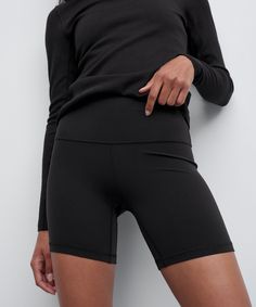 lululemon Align™ High-Rise Short 6" | Women's Shorts | lululemon Lululemon Activewear For Gym, Lululemon Micro-elastic Activewear For Sports, Lululemon Fitted Activewear With Built-in Shorts, Lululemon Activewear With Built-in Shorts For Light Exercise, Lululemon Black Short Length Activewear, Lululemon Black 4-way Stretch Activewear, Black Compressive Lululemon Activewear, Lululemon Compressive Versatile Activewear, Fitted Lululemon Activewear With Built-in Shorts