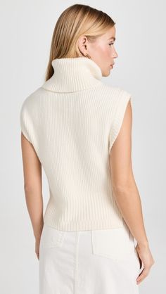 SIMKHAI Maple Top | Shopbop Chic Cashmere Turtleneck, Chic High Neck Cashmere Top, Cashmere Turtleneck With Ribbed Collar, Ribbed Knit High Neck Turtleneck, Ribbed Knit Turtleneck, Workwear Ribbed Cashmere Turtleneck, Ribbed Cashmere Turtleneck For Work, Fitted Cashmere Turtleneck In Chic Style, Chic Fitted Cashmere Turtleneck