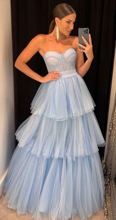 Sky Blue Prom Dress, Prom Dresses Elegant, Sweetheart Prom Dress, Prom Dresses For Sale, Long Prom Dresses, A Line Prom Dresses, Tulle Prom Dress, Long Prom Dress, Tulle Dress