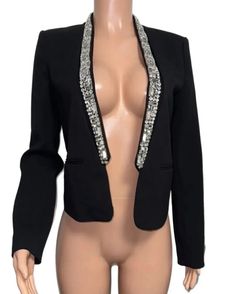 Beaded Trim, Brand Designer, Crop Jacket, Blazer Jacket, Chic Style, Branding Design, Michael Kors, Trim, Blazer