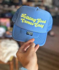 You customize the cap with whichever neighborhood, slogan, whatever you'd like! Choose hat style and color, font style (cursive or chain stitch) and embroidery color. Please allow 7 days for customization after order is placed. Email Kasey@neighborhoodsupplyco.com with logo exactly how you want it to appear. For example if your word is capitalized, please make sure the first letter of your word or phrase appears in the text box with a capital letter. If you are using a CUSTOM logo, add $25 for digitizing.  For large orders email kasey@neighborhoodsupplyco.com Your Word, Personalized Logo, Hat Style, Text Box, Font Style, Font Styles, Chain Stitch, Dallas Tx, Custom Logo