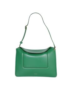 Magnetic fastening. Adjustable shoulder strap. Two internal comparment. Size: 17.5 x 26 x 12 cmComposition: Leather Bag By Wandler Designer Crossbody Shoulder Bag For Office, Designer Square Shoulder Bag With Detachable Strap, Classic Green Shoulder Bag With Top Carry Handle, Classic Green Shoulder Bag With Detachable Handle, Designer Rectangular Hobo Bag For Office, Green Rectangular Baguette Bag With Gold-tone Hardware, Green Luxury Hobo Bag With Detachable Strap, Evening Green Hobo Crossbody Bag, Green Top Handle Baguette Bag With Detachable Strap