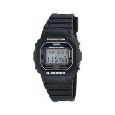 Experience the ultimate blend of durability and functionality with the Casio Men's G-Shock Quartz Watch with Resin Strap, Black, 20 (Model: DW5600E-1V). Designed for active lifestyles, this watch offers: Shock-Resistant Design: Engineered to withstand shocks, ensuring long-lasting durability in rugged environments. Comfortable Resin Strap: The black resin strap provides a comfortable and secure fit for extended wear, ideal for all-day wearability. Multi-Function Rectangular Dial: Featuring a ver