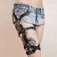 Listing Date:07/04/2023 Leather Garter Belt, Thigh Holster, Thigh Belt, Legs Ring, Leather Garter, Leg Harness, Leg Garter, Leg Chain, Black Punks