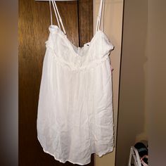 Beautiful White Babydoll Dress Size L; Never Worn!! Great For Any Event! White Babydoll Dress, White Babydoll, 16th Birthday, To The Moon, Babydoll Dress, The Moon, Baby Dolls, Colorful Dresses, Color White