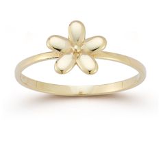 Discover the essence of simplicity and elegance with the Puffed Single Flower Ring. This 14K gold ring captivates with its beautifully crafted puffed flower design, featuring five delicate petals that embody timeless beauty and grace. A perfect blend of sophistication and charm, it's an exquisite choice for those who appreciate the finer things in life. From Luminosa Gold. Gold Flower Ring, Rings Diamond, Single Flower, Gold Flower, 14k Gold Ring, Flower Ring, Gold Flowers, Stackable Rings, Womens Jewelry Rings