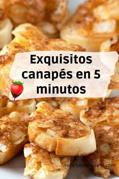 canapés baratos, rápidos y muy ricos Snacks Faciles, Snacks Saludables, Tapas, French Toast, Toast, Snacks, Thermomix