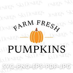 farm fresh pumpkins svg file