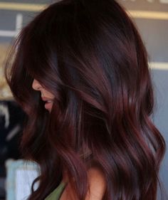 Red Balayage Hair, Fall Winter Hair Color, Fall Hair Color For Brunettes, Long Hair Color, Winter Hair Color, Burgundy Hair, Hair Inspiration Color