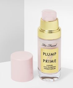 A plumping makeup primer. Just when you thought primer could do it all, the Plump & Prime Luxury Face Plumping Serum proves that primer really is the best product in your haul. The lightweight formula works to primer, visibly fill, and volumise the skin for a more lifted and firmer look. Plumping the skin with moisture, the primer uses collagen and peptides to boost the skin’s natural collagen production and diminish the look of fine lines and winkles for skin that looks smoother and with the ap Primer Serum, Natural Collagen, Beauty Bay, Makeup Primer, Face Primer, Too Faced, Cruelty Free, Do It, Serum