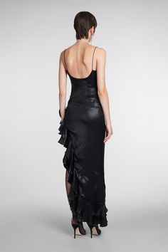 80% Acetate, 20% Silk Luxury Evening Slip Dress, Glamorous Formal Maxi Slip Dress, Silk Midi Dress For Dinner, Luxury Sleeveless Fitted Slip Dress, Silk Pre-draped Dinner Evening Dress, Dressy Evening Maxi Slip Dress, Sleek Silk Evening Dress, Ruched Silk Midi Dress For Cocktail, Ruched Silk Midi Dress For Cocktail Occasions