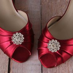 "Dress up your wedding day with these 1 3/4\" peeptoe wedding shoes (measured like this: http://www.customweddingshoe.com/how-heel-height-is-measured.html). These lovely wedding shoes are shown here in rouge satin and feature our simple rhinestone adornment on the toe. Color Change: Want this shoe in a different color? We can change the base shoe color for you! To order this shoe in a different color, please send us a CUSTOM REQUEST. To view our catalogue of colors, please visit our website at: Elegant Red Open Toe Wedding Shoes, Red Fitted Wedding Shoes, Fitted Red Wedding Shoes, Fitted Red Heels For Wedding, Elegant Red Wedding Shoes With 4-inch Heel, Red Open Toe Wedding Shoes With 4-inch Heel, Red 4-inch Heels For Wedding, Red Wedding Shoes With 4-inch Heel, Elegant Red Low Heel Wedding Shoes