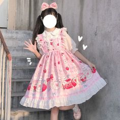 Plus Size♥JSK Dress & Blouse ♥ Ready to Ship ♥Sweet Bunny Lolita Dress – nbsama Strap Dress Summer, Plus Size Kawaii, Op Dress, Dress Blouse, Slim Dresses, Kawaii Clothes, Dress Set, Lolita Dress, Lolita Fashion