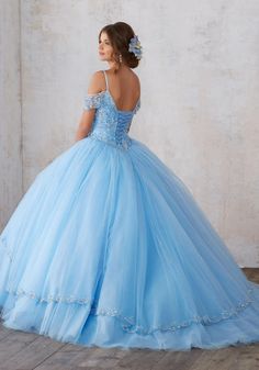 Quinceanera Dresses Damas, Mori Lee Quinceanera Dresses, Quinceanera Gowns, Damas Dresses, Quinceñera Dresses, Tulle Balls, Blue Ball, Ball Gown Skirt, Tulle Ball Gown