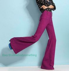 Womens Wide Leg Bell Bottom Formal Long Pants   Color:Black ,Green ,Purple ,Red Size:25-33 Material:Polyester        Payment 1. Payment must be made within 7 days of auction closing (Unpaid dispute will automatically open when item is not paid in 7 days). 2. PLEASE NOTE: SHIPPING&HANDING DOES NOT INCLUDE DUTIES, LOCATL TAXES OR ANY OTHER IMPORTATION FEES. 3. Please list your special requests (color, packages, value of declaration, etc.) in the EBAY NOTES SECTION when you make payment Shipping 1. Stretch Full Length Purple Pants, Non-stretch Purple Trousers, Full Length Purple Pants, Purple Stretch Wide Leg Bottoms, Wide Leg Purple Bottoms For Fall, Purple Wide Leg Bottoms For Fall, Purple Wide-leg Pants For Party, Purple Stretch Trousers, Purple Party Trousers