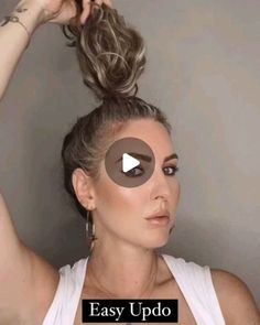 Elegant Messy Bun, Insta Hacks, Diy Hair Hacks, Cute Bun Hairstyles, Easy Bun Hairstyles For Long Hair, Easy Updos For Long Hair, Funky Hair, Easy Bun, Easy Bun Hairstyles