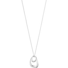 Georg Jensen Silver Offspring Drop Pendant Necklace Interlocking Shapes, The Offspring, Organic Jewelry, Drop Pendant Necklace, Georg Jensen, Drop Pendant, Mother And Child, Sterling Silver Pendant, Sculptor