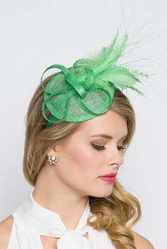 Green Hat Green Fascinator, Red Fascinator, Mini Kelly, Black Fascinator, Fascinator Headband, Mesh Hat, Mesh Ribbon, Floral Midi Skirt, Mens Bow Ties