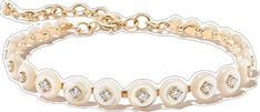 Luxury Adjustable Yellow Gold Pearl Bracelet, Luxury Yellow Gold Diamond Pearl Bracelet, Luxury Diamond Pearl Bracelet In Yellow Gold, Luxury Pearl Bracelet With Diamond Accents, Luxury White Bracelets With Adjustable Chain, Luxury White Bracelet With Adjustable Chain, Luxury White Mother Of Pearl Bracelets, Bracelet Gold, Mother Of Pearl