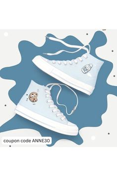 Cute Lace-up Canvas Shoes With White Sole, Trendy Canvas Shoes With Round Toe, Trendy Flat Canvas Shoes With Vulcanized Sole, Trendy Round Toe Canvas Shoes, Trendy Ankle-high Canvas Shoes, Cute Canvas Shoes With Vulcanized Sole, Trendy Canvas Shoes With Rubber Sole, Trendy Canvas Shoes With Vulcanized Sole, Trendy Blue Closed Toe Sneakers