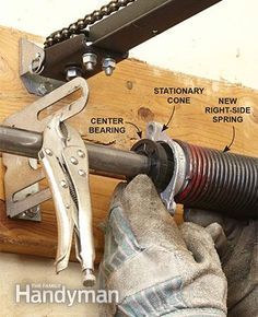 a close up of a person working on a pipe