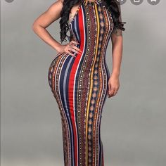 Aztec Print Maxi Dress With High Slits Can Be Worn As A Top Or Dress Multicolor Bodycon Maxi Dress, Multicolor Bodycon Maxi Dress For Night Out, Bodycon Multicolor Maxi Dress For Night Out, Fitted Multicolor Dress With Side Slits, Casual Multicolor Maxi Dress For Night Out, Fitted Multicolor Maxi Dress With Side Slits, Blue Stretch Maxi Dress With Side Slits, Purple Maxi Dress With Side Slits, Purple Maxi Length Dresses With Side Slits