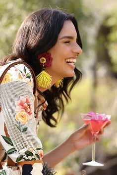 Beaded Handmade Earrings in Floral Shape Timeless mystic floral earrings with fringes Top attachment jumping with back pin Handcrafted In wine, yellow, green, purple, and Pink colors Embrace the beauty of nature and the mystique of timeless elegance with our Timeless Mystic Floral Earrings, the perfect accessory to add a touch of sophistication to any ensemble.Handcrafted with meticulous attention to detail, these earrings feature a charming floral shape adorned with delicate beads. The addition Yellow Fringe Jewelry For Party, Bohemian Multicolor Flower Earrings For Party, Bohemian Yellow Earrings For Party, Yellow Dangle Flower Earrings For Party, Spring Party Earrings With Fringe, Fringe Earrings For Spring Party, Yellow Flower Drop Earrings For Party, Yellow Tassel Drop Earrings For Party, Leopard Bag