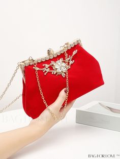 BagForLove - Elegant Rhinestone Chain Evening Bag: Ideal Bridal Purse for Weddings, Proms & Parties Product Description Color Red Details Rhinestone Strap Type Chain Style Glamorous Bag Size Small Type Bucket Bag Material Fabric Composition 100% Polyester Size Chart INCH CM Bag Height Bag Length Bag Width Strap Length 6.1 inch 9.3 inch 2.6 inch 47.2 inch Bag Height Bag Length Bag Width Strap Length 15.5 cm 23.5 cm 6.5 cm 120 cm Details Pictures Similar Products h2 { text-align: center; } /* 换行 * Evening Bridal Accessories With Rhinestones, Glamorous Wedding Bags, Glamorous Bags For Wedding And Valentine's Day, Wedding Evening Bag With Rhinestones, Rhinestone Evening Bag For Wedding, Glamorous Wedding Bags For Valentine's Day, Elegant Evening Bag For Valentine's Day Events, Rectangular Evening Bag For Valentine's Day Wedding, Elegant Handheld Evening Bag For Valentine's Day