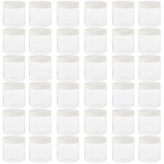 white plastic cups lined up in rows