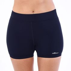 Supportive and comfortable, these women's Dolfin swim shorts make the perfect addition to your swimwear collection. UPF+ 50 sun protection Chlorine-resistant fabric FIT & SIZING Fitted from hip to hem Elastic waistband FABRIC & CARE Polyester Hand wash Imported  Size: Small. Color: Blue. Gender: female. Age Group: adult. Pattern: solid. Material: Nylon Spandex. Compression Swimwear With Built-in Shorts, Sports Swimwear Made Of Elastane, Sporty Stretch Swim Trunks For Diving, Sporty Elastane Swimwear In Short Length, Sporty Short Length Elastane Swimwear, Sporty Short Elastane Swimwear, Blue High-waisted Swim Shorts For Swimming, Solid Swim Trunks With Short Inseam, Solid Color Swim Trunks With Short Inseam