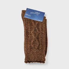 Keep your feet cozy with Women's Scalloped Edge Cable Supersoft Crew Boot Socks - Universal Thread™ 4-10. These socks feature a cable knit pattern and scalloped edges for a touch of style. The supersoft fabric feels great against your skin, making them perfect for pairing with your favorite boots. Whether you're out and about or relaxing at home, these socks offer comfort and warmth. Universal Thread™: Found exclusively at Target. Comfortable Cable Knit Winter Socks, Comfortable Fitted Cable Knit Socks, Comfortable Brown Mid-calf Socks, Cable Knit Pattern, Favorite Boots, Athletic Socks, Boot Socks, Scalloped Edges, Knit Pattern