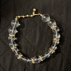 Vintage And Highly Sought After Vendome Jewelry. This Piece Features Clear Beads With Gold Spacers. The Length Is 13” Which Includes The 2” Extender. A Great Piece For The Vintage Jewelry Collector! Vendome Jewelry, Clear Beads, Jewelry Vintage, The Vintage, Womens Jewelry Necklace, Choker, Vintage Jewelry, Jewelry Necklaces, Women Jewelry