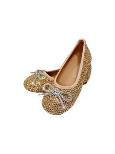 Lola + The Boys Footwear Gold Sparkle Ballet Flats Luxury Gold Ballet Flats For Party, Elegant Embellished Gold Flats, Luxury Gold Closed Toe Ballet Flats, Elegant Gold Ballet Flats With Leather Sole, Gold Slip-on Ballet Flats For Party, Crystal Hoodie, Sequin Hoodie, Faux Coat, Unicorn Hoodie