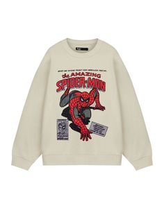 Your Friendly Neighborhood Spiderman, Spiderman Swinging, Friendly Neighborhood Spiderman, Spiderman Sweatshirt, Spiderman Hoodie, The Amazing Spiderman, Spiderman Gifts, Beige Sweatshirt