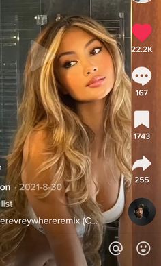 Brown To Honey Blonde Hair, Hair Color For Light Skin Latina, Honey Blonde Brown Skin, Light Hair Tan Skin, Blonde On Indian Skin, Honey Blonde Hair On Mexican Women, Hair That Matches Skin Tone, Balayage Tan Skin, Blonde Highlights Brown Skin