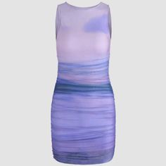 Gradient Urban Outfitters Stretch Dress. Rouched And Lined, Sleevless. Mesh Lilac Dress, Mesh Mini Dress, Urban Renewal, Stretch Dress, Blue Purple, Blue And Purple, Urban Outfitters, Dresses Skirts, Mesh