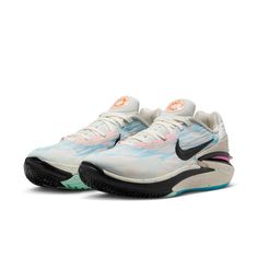 (WMNS) Nike Air Zoom GT Cut 2 'Sail Pink Spell' Gt Cut 2, Ground Design, Basketball Player, Air Zoom, Nike Air Zoom, Female Athletes, Basketball Players, Basketball Shoes, Nike Women