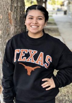 Champion Texas Longhorns Mens Black Powerblend Long Sleeve Crew Sweatshirt - 14755434 Texas Longhorns Sweatshirt, Black Fall T-shirt For College, Black Varsity T-shirt For Fan Gear, Black Crew Neck Top With Team Logo, Black Long Sleeve Fan Gear T-shirt, Black Varsity T-shirt For Fall, Collegiate Style Black Long Sleeve T-shirt, Black Long Sleeve Collegiate T-shirt, Team Spirit Black Sweatshirt For Streetwear