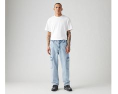 We're throwing back to the bold styles of the '90s with our 568™ Loose Straight Cargos. As the name suggests, these casual pants are slouchy and loose with a straight leg, giving off just the right amount of attitude. '90s-inspired cargos Super comfortable, roomier fit Features a loose, straight leg that stacks at the ankle Crafted with non-stretch denim Levi's Streetwear Bottoms With Five Pockets, Levi's Baggy Bottoms For Streetwear, Sporty Straight Leg Cargo Jeans For Streetwear, Levi's Relaxed Fit Pants For Streetwear, Levi's Relaxed Fit Jeans For Streetwear, Levi's Baggy Casual Bottoms, Casual Baggy Levi's Bottoms, 90s Style Cargo Pants For Streetwear With Side Pockets, 90s Style Cargo Pants With Side Pockets For Streetwear