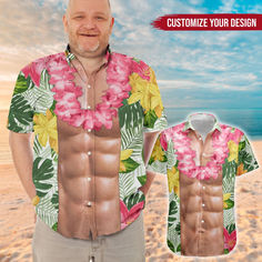 Introducing our "Funny 6-pack abs Personalized Hawaiian Shirt" – a delightful fusion of tropical vibes and personalized humor. Customize this shirt with your funny abs and let the good times roll with "Aloha Funny Abs With Tropical Flowers." This shirt is not just a fashion statement; it's a humorous masterpiece that turns heads and sparks smiles. 

Summer outfits, summer style, summer clothing, summer outfit ideas, hawaiian outfit, hawaiian style, vacation outfits, beach vacation Customizable Summer Beach Tops, Customizable Fun Summer Shirt, Customizable Summer Tops For Beach, Customizable Summer Tops For The Beach, Funny Customizable Short Sleeve Shirt, Customizable Short Sleeve Tops For Vacation, Summer Custom Print Fitted Shirt, Fitted Hawaiian Shirt With Graphic Print, Customizable Short Sleeve Summer Shirt