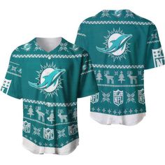 The Miami Dolphins NFL Baseball Jersey is the ultimate sports apparel that combines style, comfort, and team pride. Whether you are a die-hard fan or ... Christmas 3d, Tropical Shirts, Custom Jerseys, Sweatshirt Christmas, Miami Dolphins, Aloha Shirt, Wrinkle Remover, Hawaii Shirt, Professional Look