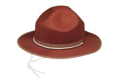 Halloween costume prop CANADIAN MOUNTIE /FOREST RANGER HAT Brown Short Brim Hat For Camping, Country Style Outdoor Felt Cap, Brown Brimmed Costume Hat For Outdoor Use, Brown Brimmed Outdoor Costume Hat, Drill Sargent, Park Ranger Hat, Canadian Mountie, Halloween Costume Props, Forest Ranger